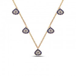 Gümüş Rose Nazarlı Şans Kadın Kolye Gümüş Rose Nazarlı Şans Kadın Kolye