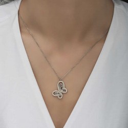 Gümüş Kelebek Kadın Kolye Gümüş Kelebek Kadın Kolye