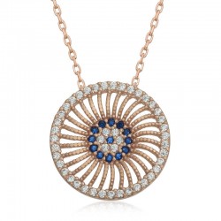 Gümüş Rose Nazar Kadın Kolye Gümüş Rose Nazar Kadın Kolye