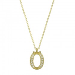 Gümüş Gold Ö Harfi Kadın Kolye Gümüş Gold Ö Harfi Kadın Kolye