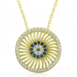 ​Gümüş Gold Nazar Kadın Kolye