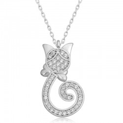 Gümüş Kedi Kadın Kolye Gümüş Kedi Kadın Kolye