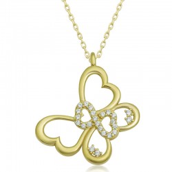 Gümüş Gold Sonsuzluk Kelebek Kadın Kolye Gümüş Gold Sonsuzluk Kelebek Kadın Kolye