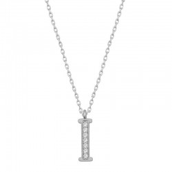 Gümüş Rodyum I Harfi Kadın Kolye Gümüş Rodyum I Harfi Kadın Kolye