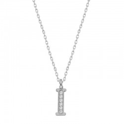 Gümüş Rodyum İ Harfi Kadın Kolye Gümüş Rodyum İ Harfi Kadın Kolye