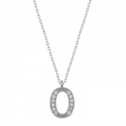 Gümüş Rodyum O Harfi Kadın Kolye Gümüş Rodyum O Harfi Kadın Kolye
