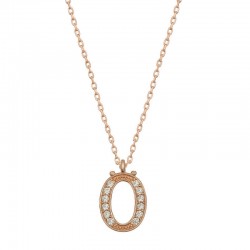 Gümüş Rose Ö Harfi Kadın Kolye Gümüş Rose Ö Harfi Kadın Kolye