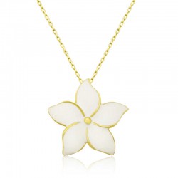 Gümüş Gold Yasemin Çiçeği Kadın Kolye Gümüş Gold Yasemin Çiçeği Kadın Kolye