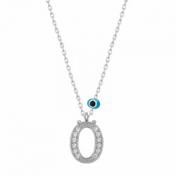 Gümüş Nazar Rodyum Ö Harfi Kadın Kolye Gümüş Nazar Rodyum Ö Harfi Kadın Kolye