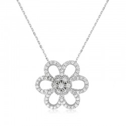 Gümüş Papatya Bayan Kolye Gümüş Papatya Bayan Kolye