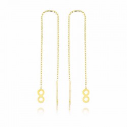 Gümüş Zincirli Sonsuzluk Küpe