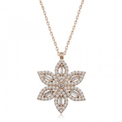 Gümüş Rose Nergiz Çiçeği Kadın Kolye Gümüş Rose Nergiz Çiçeği Kadın Kolye