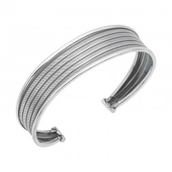 Gümüş Eskitme Desenli Kadın Bilezik Gümüş Eskitme Desenli Kadın Bilezik