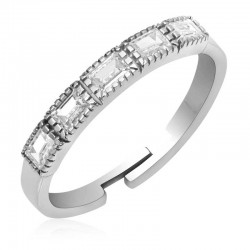 Gümüş Ayarlanabilir Baget Kadın Yüzük Gümüş Ayarlanabilir Baget Kadın Yüzük