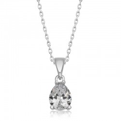 Gümüş Damla Zirkon Taşlı Kadın Kolye Gümüş Damla Zirkon Taşlı Kadın Kolye