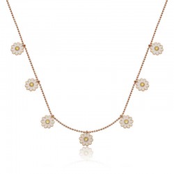 Gümüş Rose Papatya Şans Kadın Kolye Gümüş Rose Papatya Şans Kadın Kolye