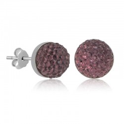 Gümüş Kristal Çivili Kadın Küpe Gümüş Kristal Çivili Kadın Küpe