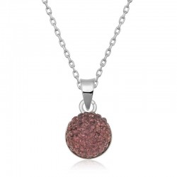 Gümüş Kristal Taşlı Kadın Kolye Gümüş Kristal Taşlı Kadın Kolye