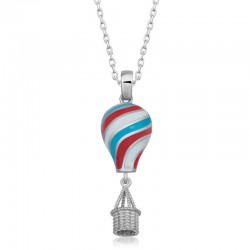 Gümüş Kapadokya Balon Kadın Kolye