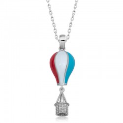 Gümüş Kapadokya Balon Kadın Kolye