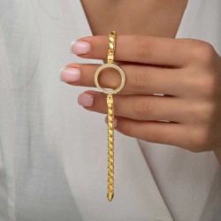 Gümüş Çeyrek Takılabilen Altın Kaplama Kadın Bileklik Gümüş Çeyrek Takılabilen Altın Kaplama Kadın Bileklik