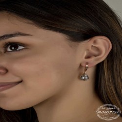 Swarovski Crystal Taşlı Gümüş Yeşil Taşlı Damla Sallantılı Kadın Küpe Swarovski Crystal Taşlı Gümüş Yeşil Taşlı Damla Sallantılı Kadın Küpe