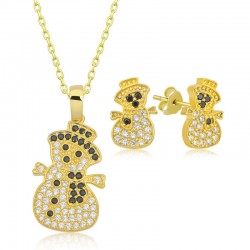 Gümüş Kardan Adam Kadın Set Gümüş Kardan Adam Kadın Set