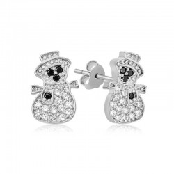 Gümüş Kardan Adam Kadın Küpe Gümüş Kardan Adam Kadın Küpe