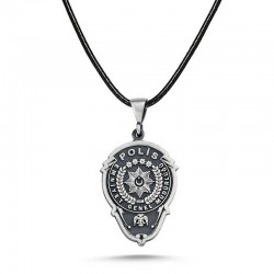 Gümüş Emniyet Teşkilatı Polis Armalı Kolye Gümüş Emniyet Teşkilatı Polis Armalı Kolye
