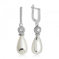 Gümüş Damla İnci Kadın Küpe Gümüş Damla İnci Kadın Küpe