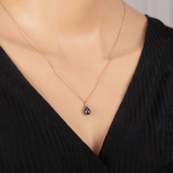 Gümüş Rose Damla İnci Kadın Kolye Gümüş Rose Damla İnci Kadın Kolye