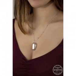 Swarovski Crystal Taşlı Top Zincir Baget Gümüş Kadın Kolye Swarovski Crystal Taşlı Top Zincir Baget Gümüş Kadın Kolye