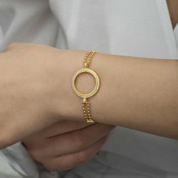 Gümüş Çeyrek Takılabilen Altın Kaplama Kadın Bileklik Gümüş Çeyrek Takılabilen Altın Kaplama Kadın Bileklik