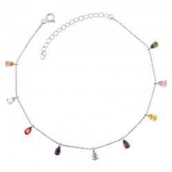 Gümüş Renkli Damla Kadın Halhal Gümüş Renkli Damla Kadın Halhal