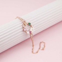 Gümüş Rose Kalp Manolya Çiçeği Kelebek Kadın Bileklik Gümüş Rose Kalp Manolya Çiçeği Kelebek Kadın Bileklik