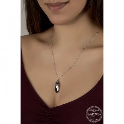 Swarovski Crystal Taşlı Top Zincir Gümüş Kadın Kolye Swarovski Crystal Taşlı Top Zincir Gümüş Kadın Kolye