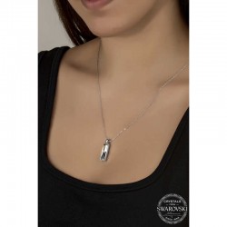 Swarovski Crystal Taşlı Baget Gümüş Kadın Kolye Swarovski Crystal Taşlı Baget Gümüş Kadın Kolye