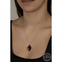 Swarovski Crystal Taşlı Ametist Top Zincir Gümüş Kadın Kolye Swarovski Crystal Taşlı Ametist Top Zincir Gümüş Kadın Kolye