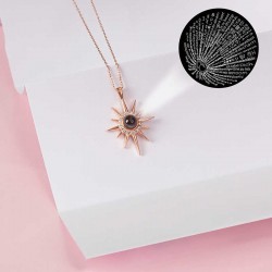 Gümüş Rose 100 Dilde Seni Seviyorum Kutup Yıldızı Kadın Kolye Gümüş Rose 100 Dilde Seni Seviyorum Kutup Yıldızı Kadın Kolye