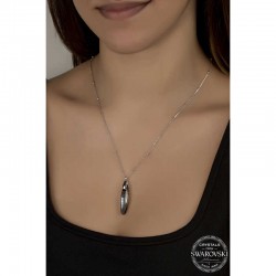 Swarovski Crystal Taşlı Top Zincir Çubuk Gümüş Kadın Kolye Swarovski Crystal Taşlı Top Zincir Çubuk Gümüş Kadın Kolye