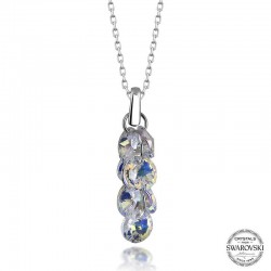 Swarovski Crystal Taşlı Salkım Gümüş Kadın Kolye Swarovski Crystal Taşlı Salkım Gümüş Kadın Kolye