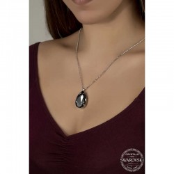 Swarovski Crystal Taşlı Top Zincir Damla Gümüş Kadın Kolye Swarovski Crystal Taşlı Top Zincir Damla Gümüş Kadın Kolye