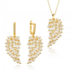 Gümüş Gold Melek Kanadı Kadın Set Gümüş Gold Melek Kanadı Kadın Set