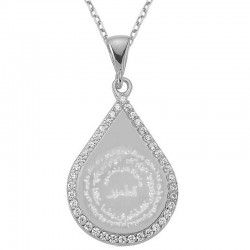 Gümüş Damla Kıtmir Duası Kadın Kolye Gümüş Damla Kıtmir Duası Kadın Kolye