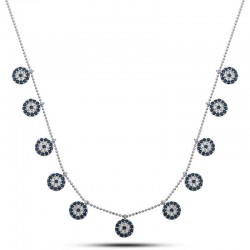 Gümüş Nazarlı Şans Kadın Kolye Gümüş Nazarlı Şans Kadın Kolye