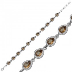 Gümüş Damla Zultanit Taşlı Kadın Bileklik Gümüş Damla Zultanit Taşlı Kadın Bileklik