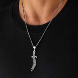 Gümüş Hz. Ali Zülfikar Kılıcı Kolye Gümüş Hz. Ali Zülfikar Kılıcı Kolye