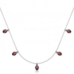 Gümüş Uğur Böceği Şans Kadın Kolye Gümüş Uğur Böceği Şans Kadın Kolye