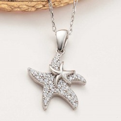 Gümüş Deniz Yıldızı Kadın Kolye Gümüş Deniz Yıldızı Kadın Kolye
