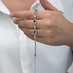 Gümüş Damla Zultanit Taşlı Kadın Bileklik Gümüş Damla Zultanit Taşlı Kadın Bileklik